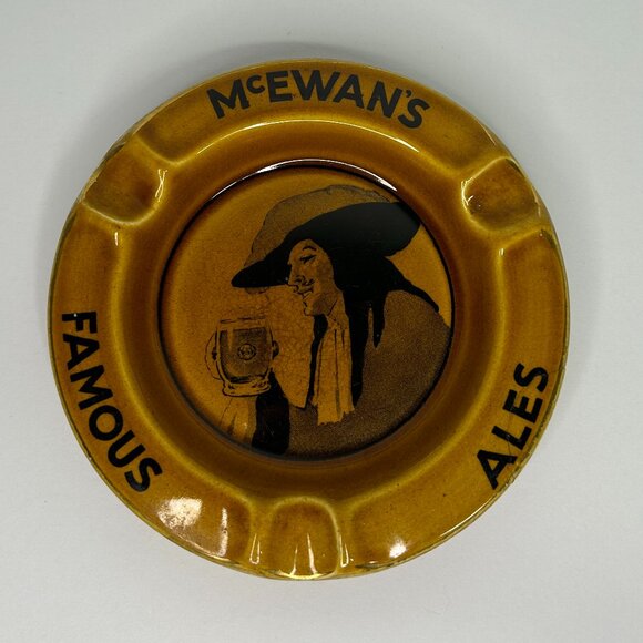 1930's William McEwan & Co Famous Ales Minton's England Ceramic Ashtray - Picture 1 of 5
